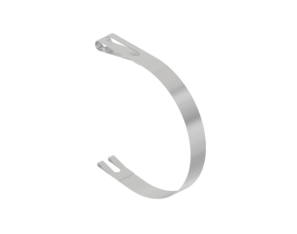 Freightliner Fuel Tank Strap - 25 Inch, No Steps, Polished | # 03-38548-004