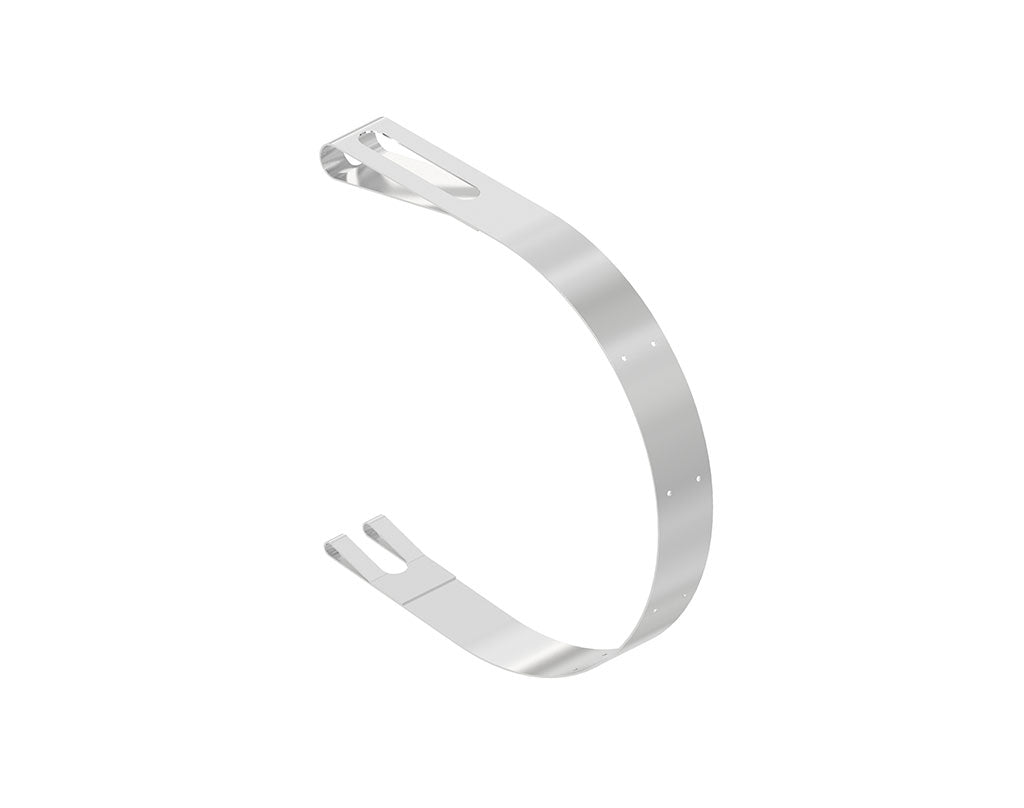 Freightliner Fuel Tank Strap - 25 Inch, No Steps, Polished | # 03-38548-005