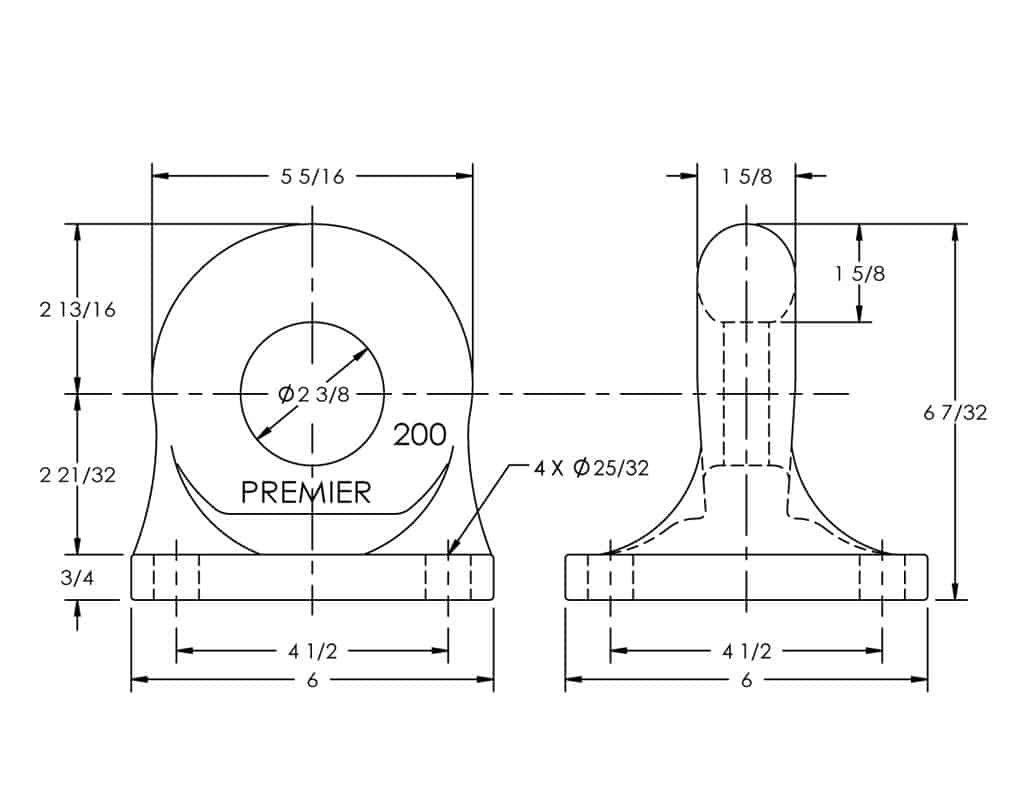 200 Bolt-On Drawbar Eye | # 10000735