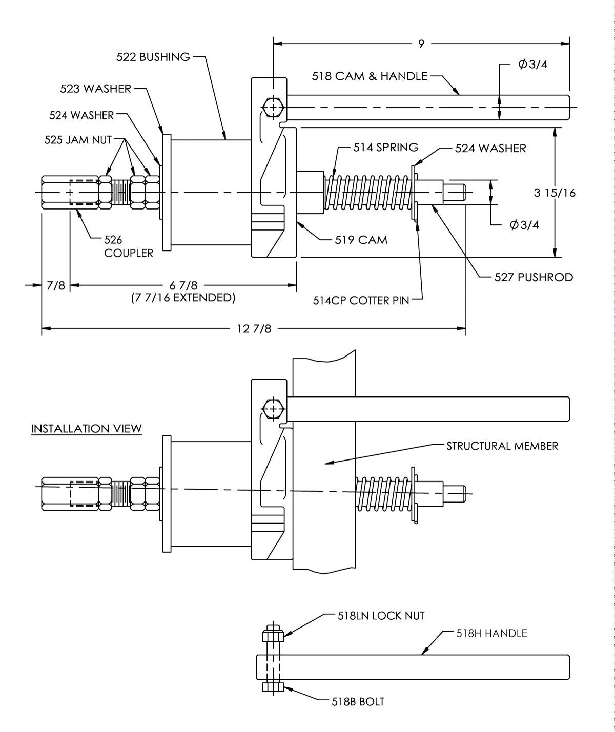 Premier Manufacturing 500 Mechanical Slack Adjuster | # 10000147