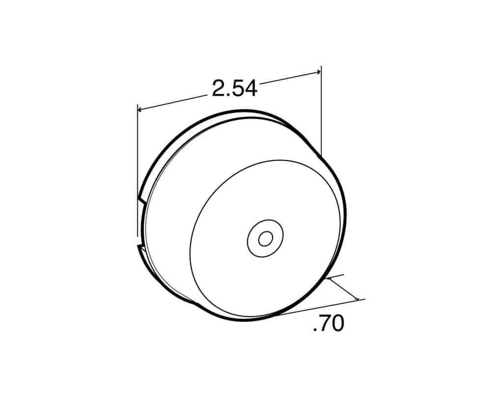 Truck-Lite 10 Series Incandescent Yellow Round Marker Light | # 10202Y