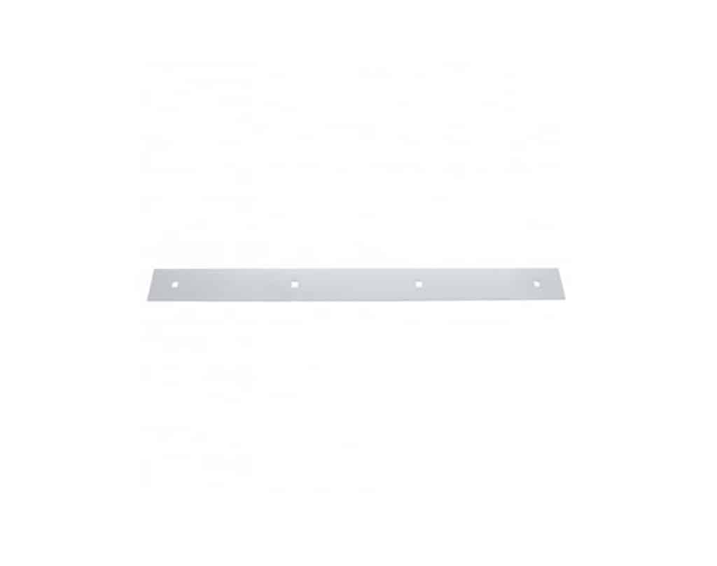 2" X 20" Chrome Top Mud Flap Plain Plate Bolt Thru | # 10404