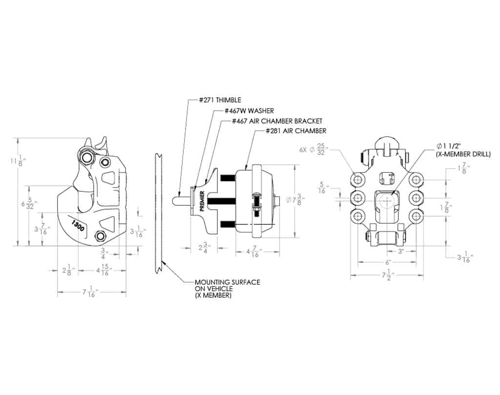 Premier Manufacturing 1300 Silver Series Couplings