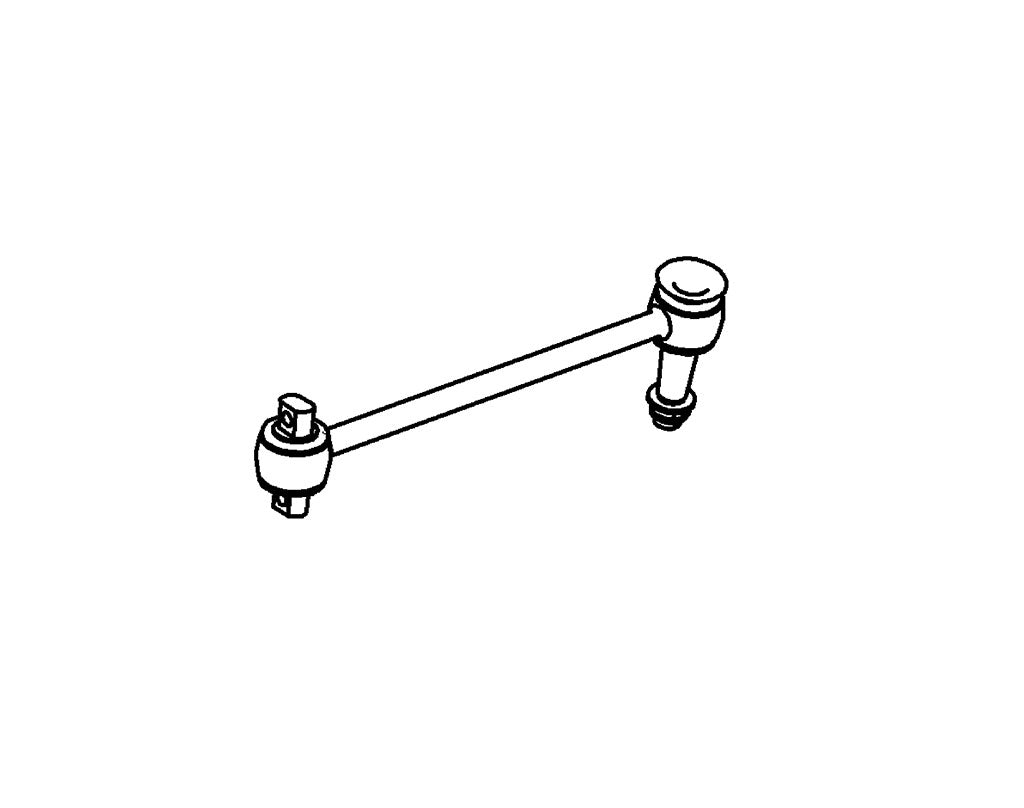 Freightliner Control Rod, Front, 24.44" Heavy Duty Bushing | # 16-14149-003
