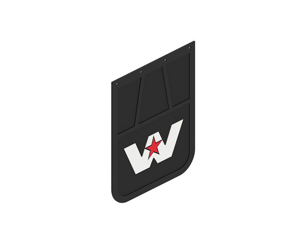 Western Star 30" Black Rear Mud Flap With Logo | # 22-69557-002