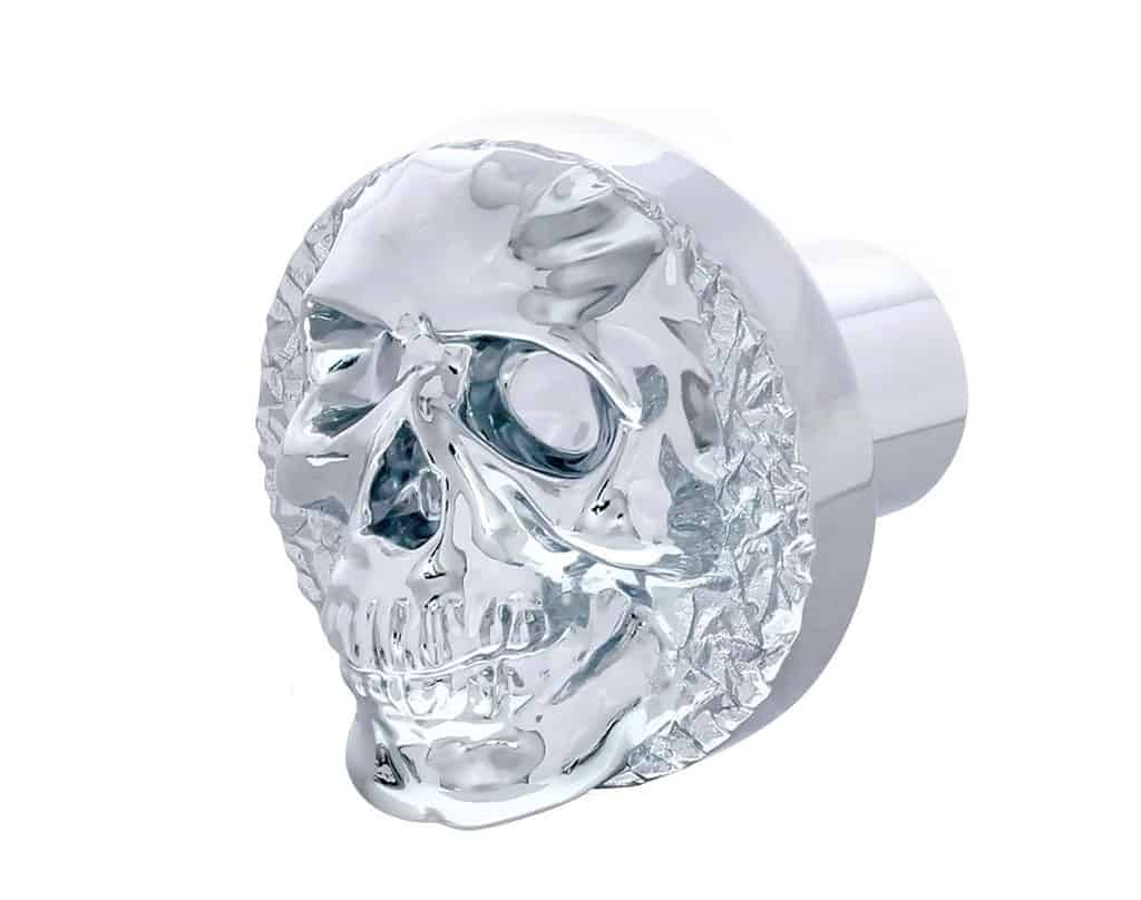 Chrome Skull Shift Knob 1/2" - 13 Thread-On | # 23497