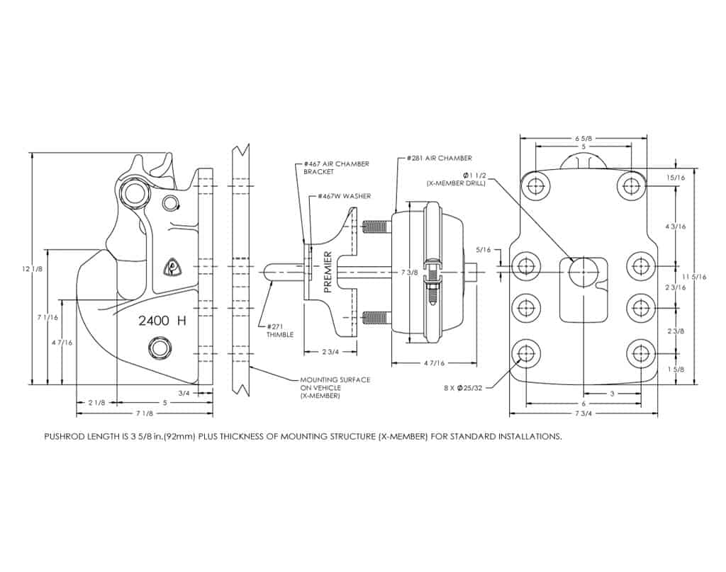 Premier Manufacturing 2400H Slack Reducing Couplings