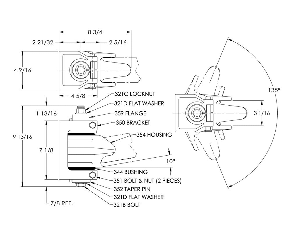 Premier Manufacturing 320 & 320A Hinge Assemblies