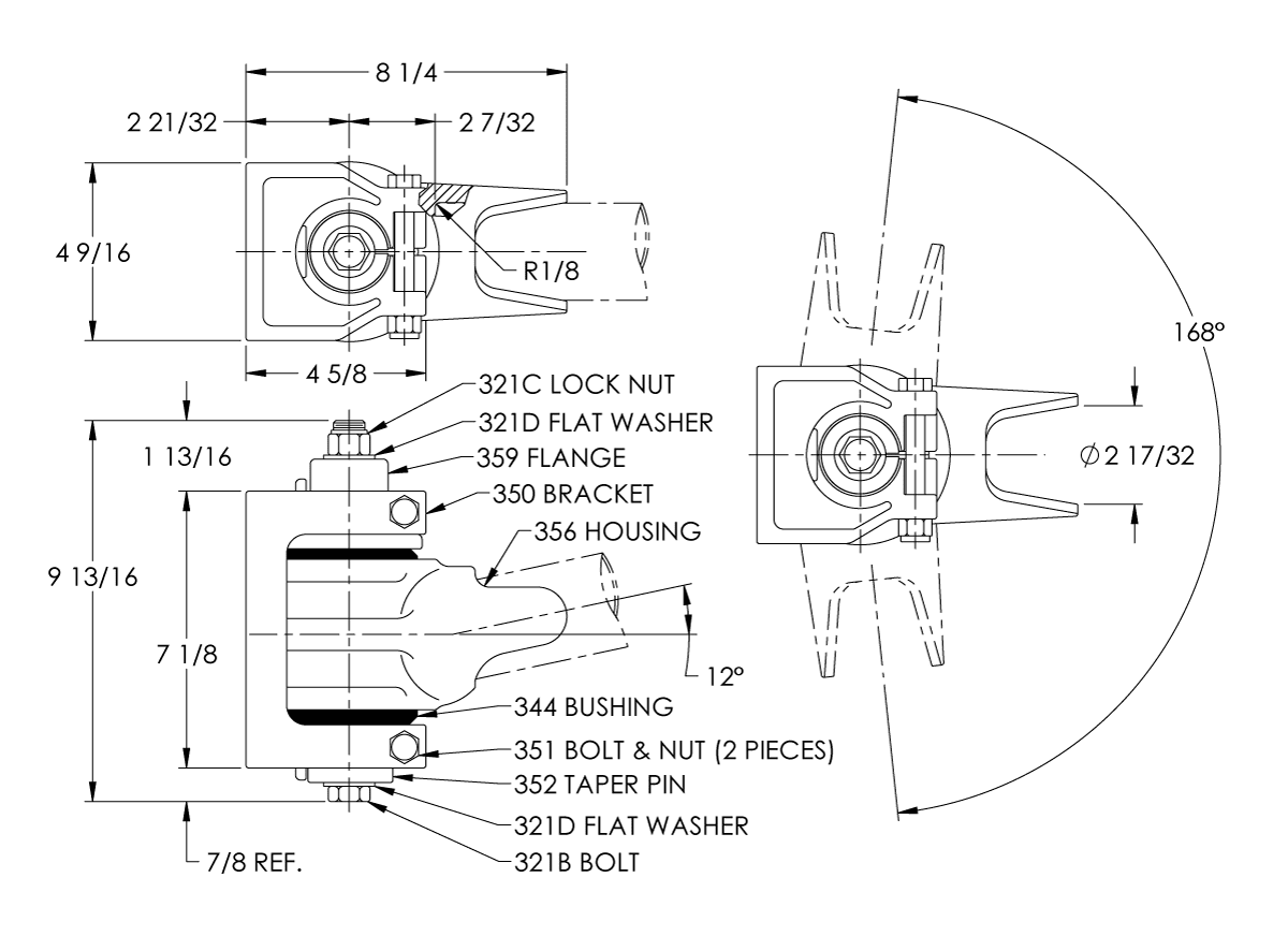 Premier Manufacturing 330 & 330A Hinge Assemblies