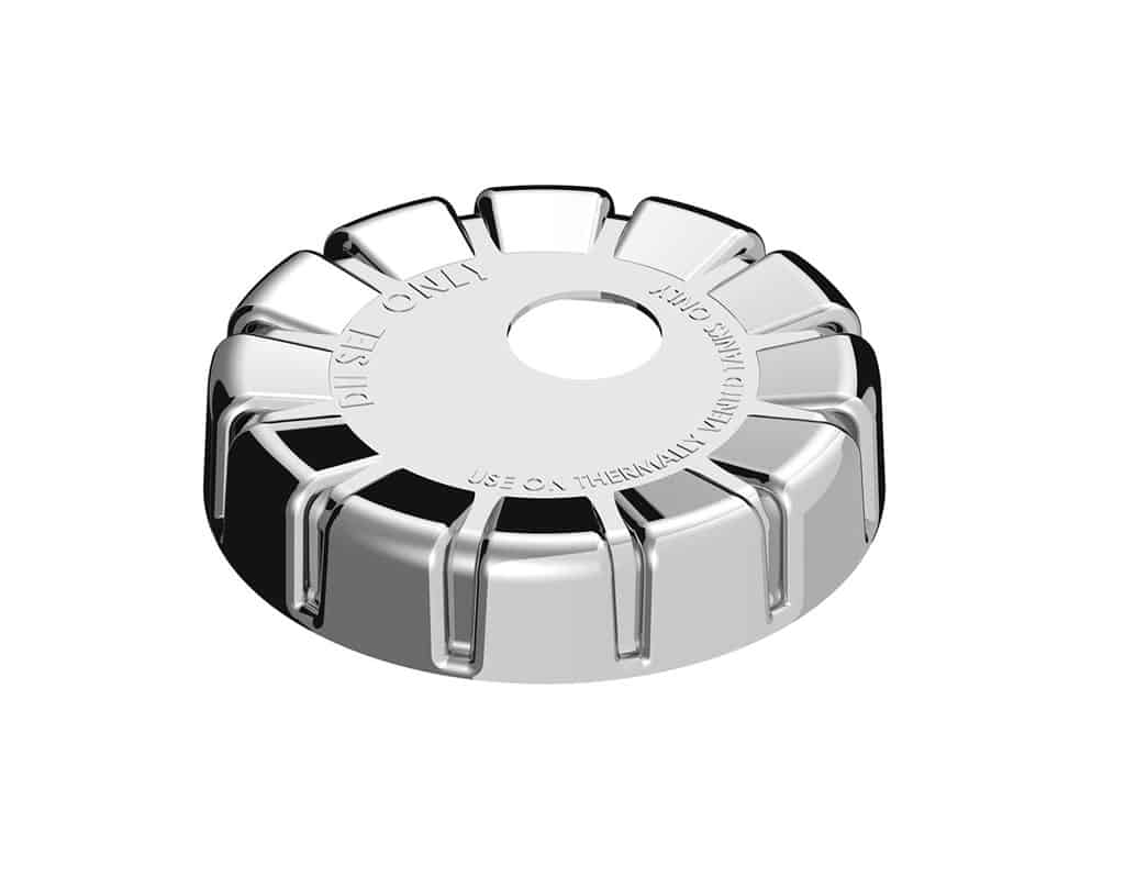Kenworth Chrome Plastic Fuel Cap Cover | Locking / Non-Locking
