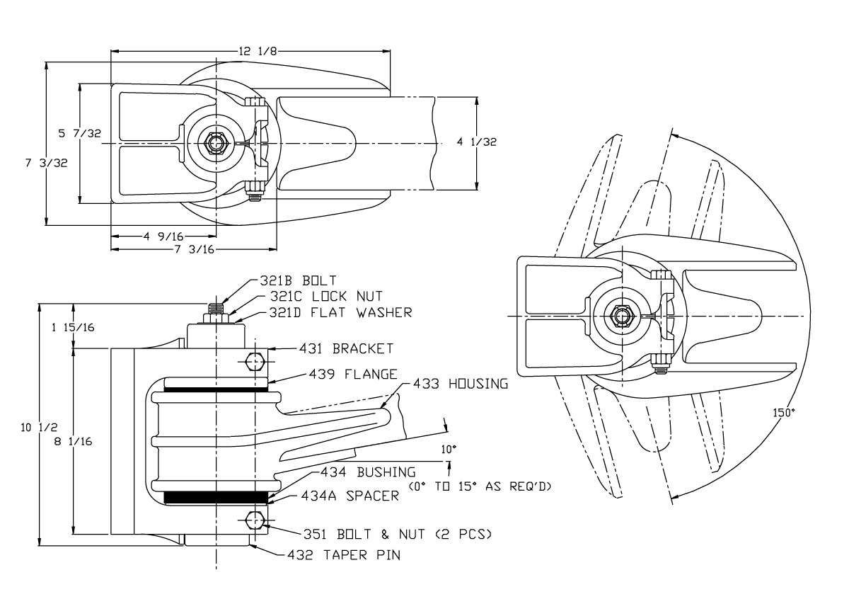 Premier Manufacturing 430 & 430A Hinge Assemblies