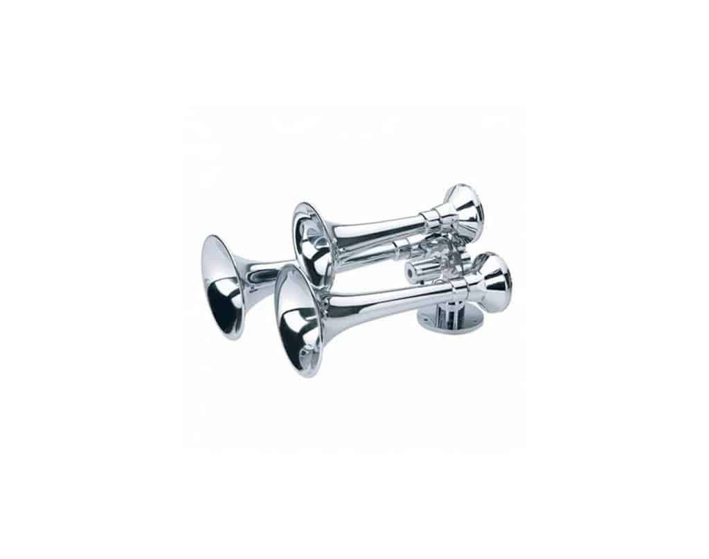 3 Trumpet "Deluxe" Chrome Train Horn | # 46120