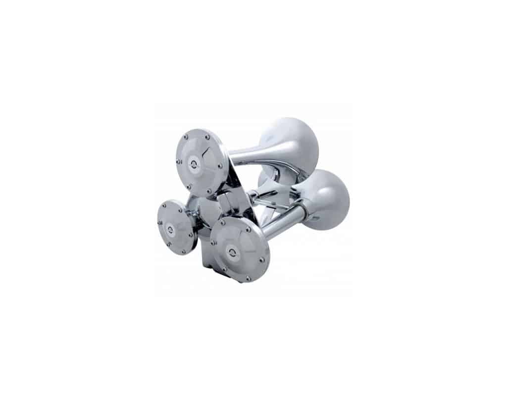3 Trumpets Air Powered Train Horn With Support Bracket | # 46150