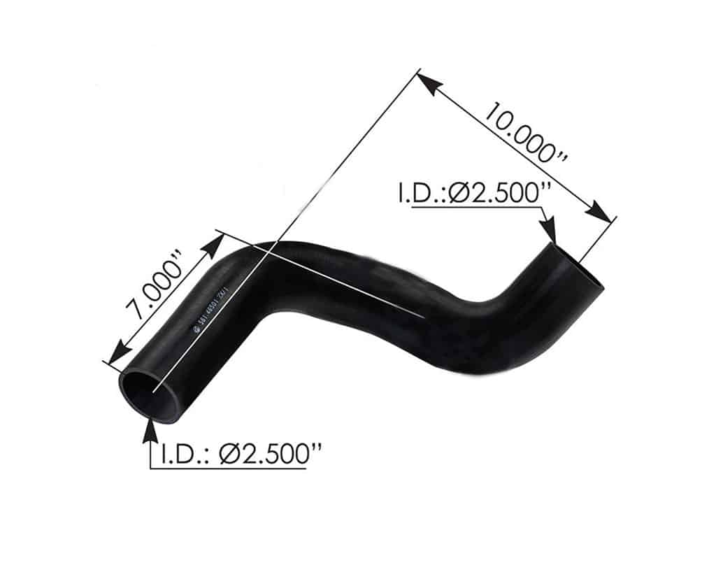 Automann Freightliner Upper Radiator Coiled Hose | # 561.46501