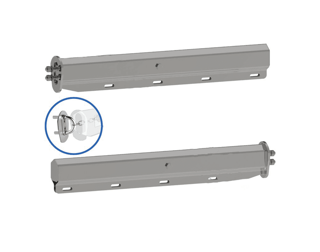 Straight Automann Mud Flap Hangers | # 562.465SS201FS