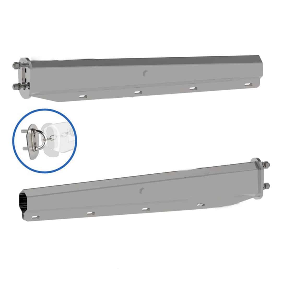 Straight Tapered Automann Mud Flap Hangers | # 562.490SS201FS