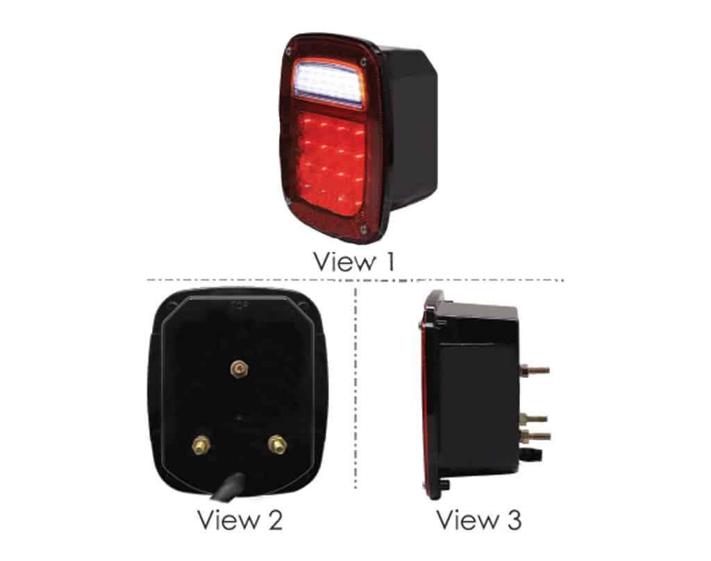 Automann Red Box Light LED w/o Side Marker | # 571.LD500R38