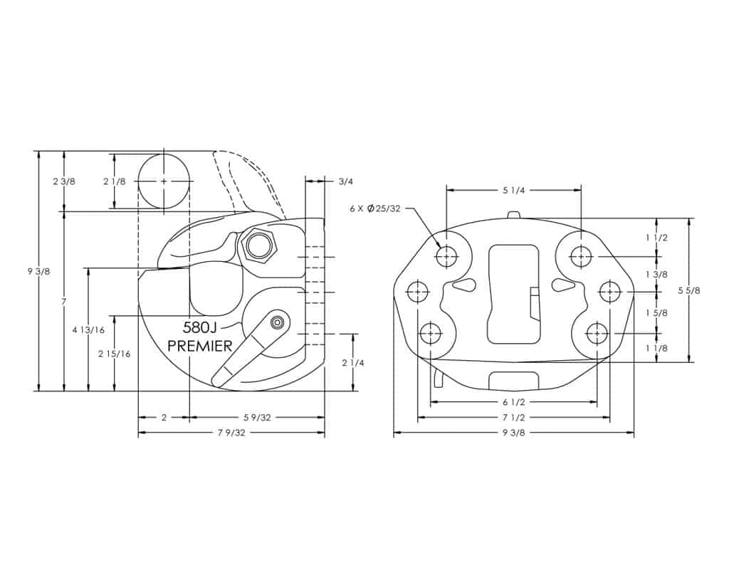 Premier Manufacturing 580J Heavy Duty Coupling