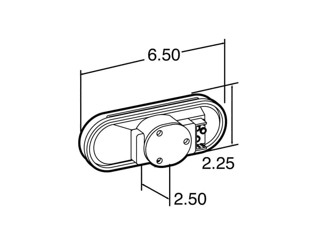 Truck-Lite Incandescent Red Model 60 Tail Light | # 60202R