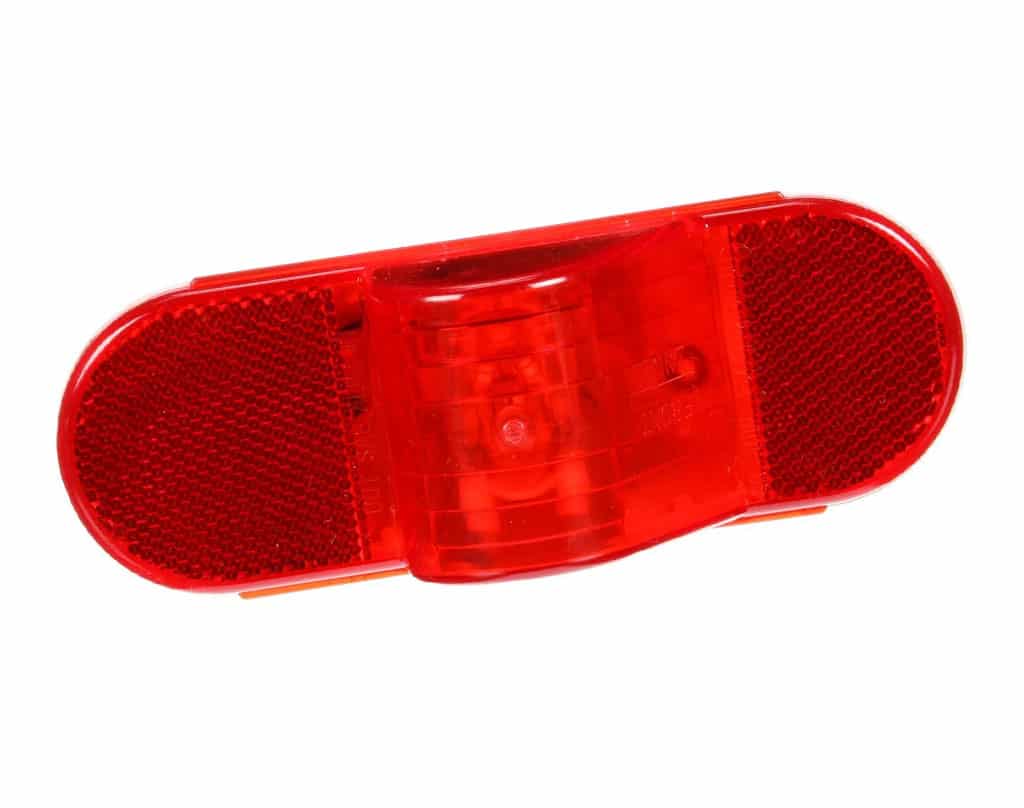 Truck-Lite Oval Incandescent Red Reflectorized Marker Clearance Light | # 60215R