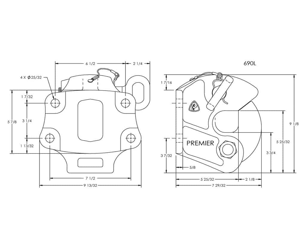 Premier Manufacturing 690L Heavy Duty Coupling