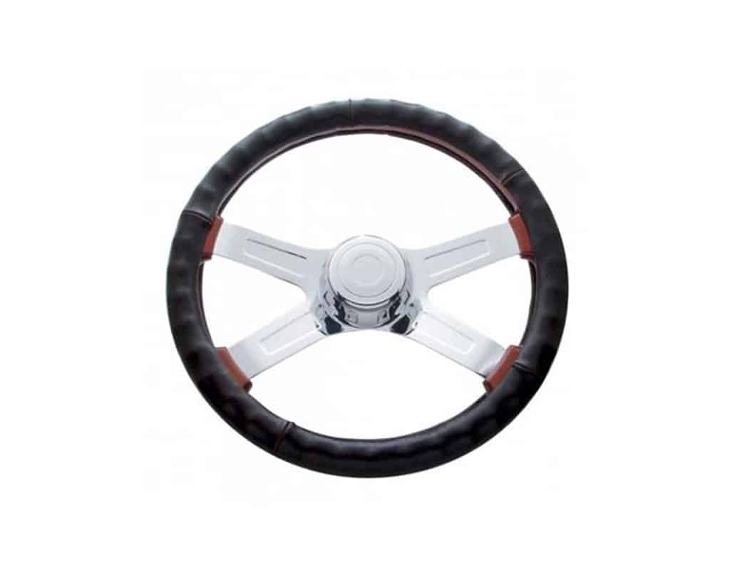 18" Black Truck Steering Wheel Cover | # 70111
