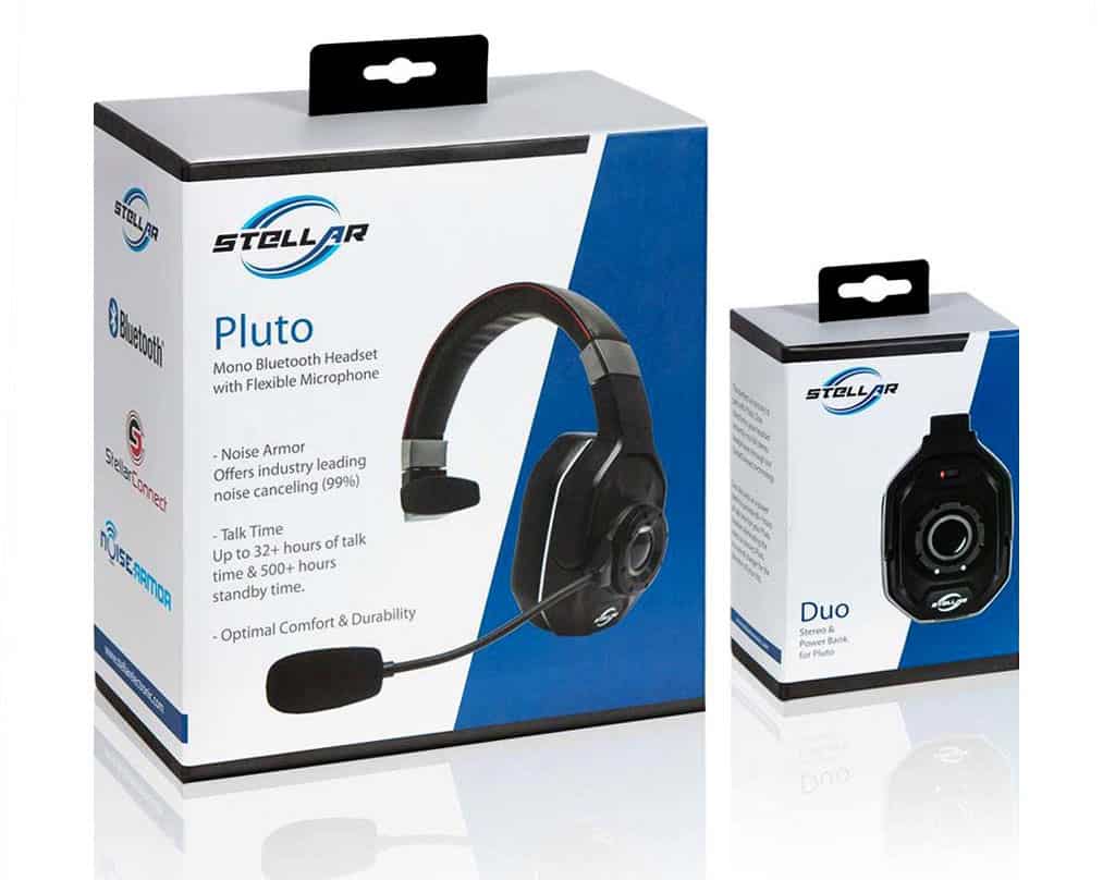 Stellar Pluto + Duo Bundle Trucker Bluetooth Headset | # 95002
