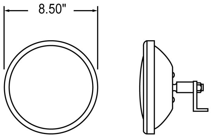 Truck-Lite Heated Steel Convex Mirror | # TL 97615