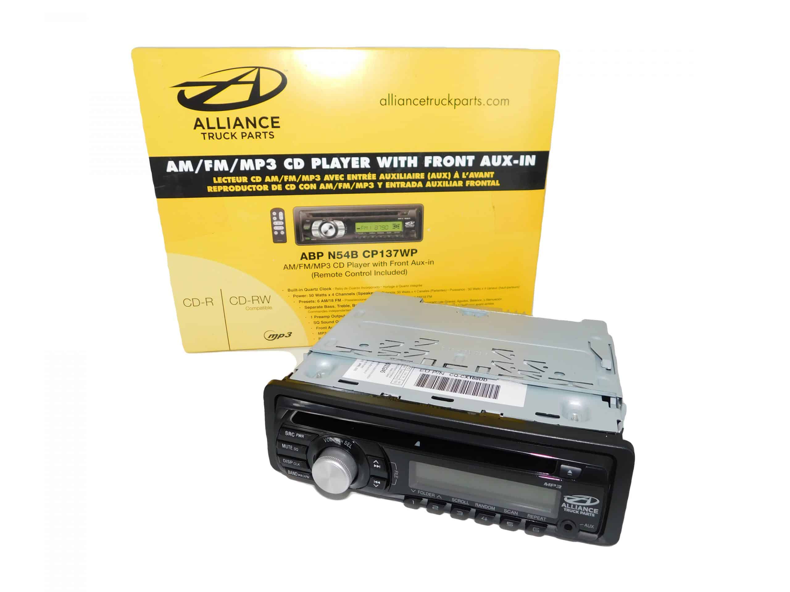 Alliance AM/FM/MP3 & CD Radio | # ABP N54B CP137WK