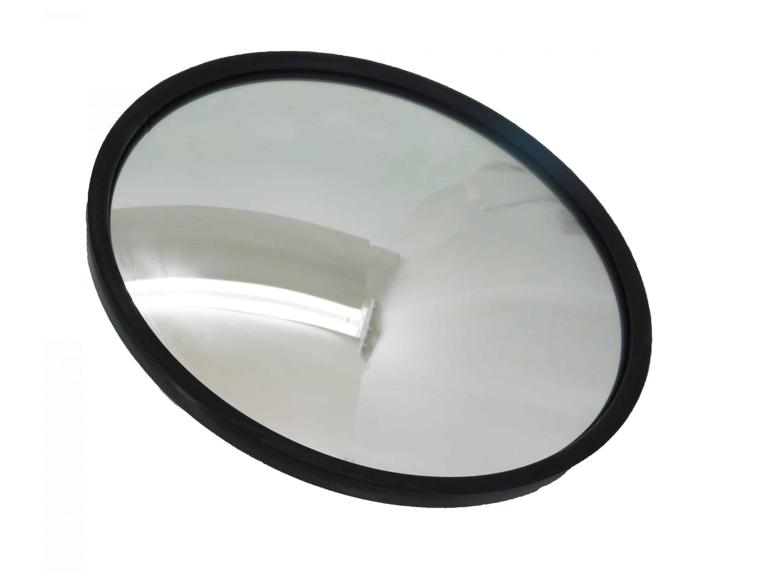 Alliance 8-1/2" Black Offset Convex Mirror | # ABP N74B 12803