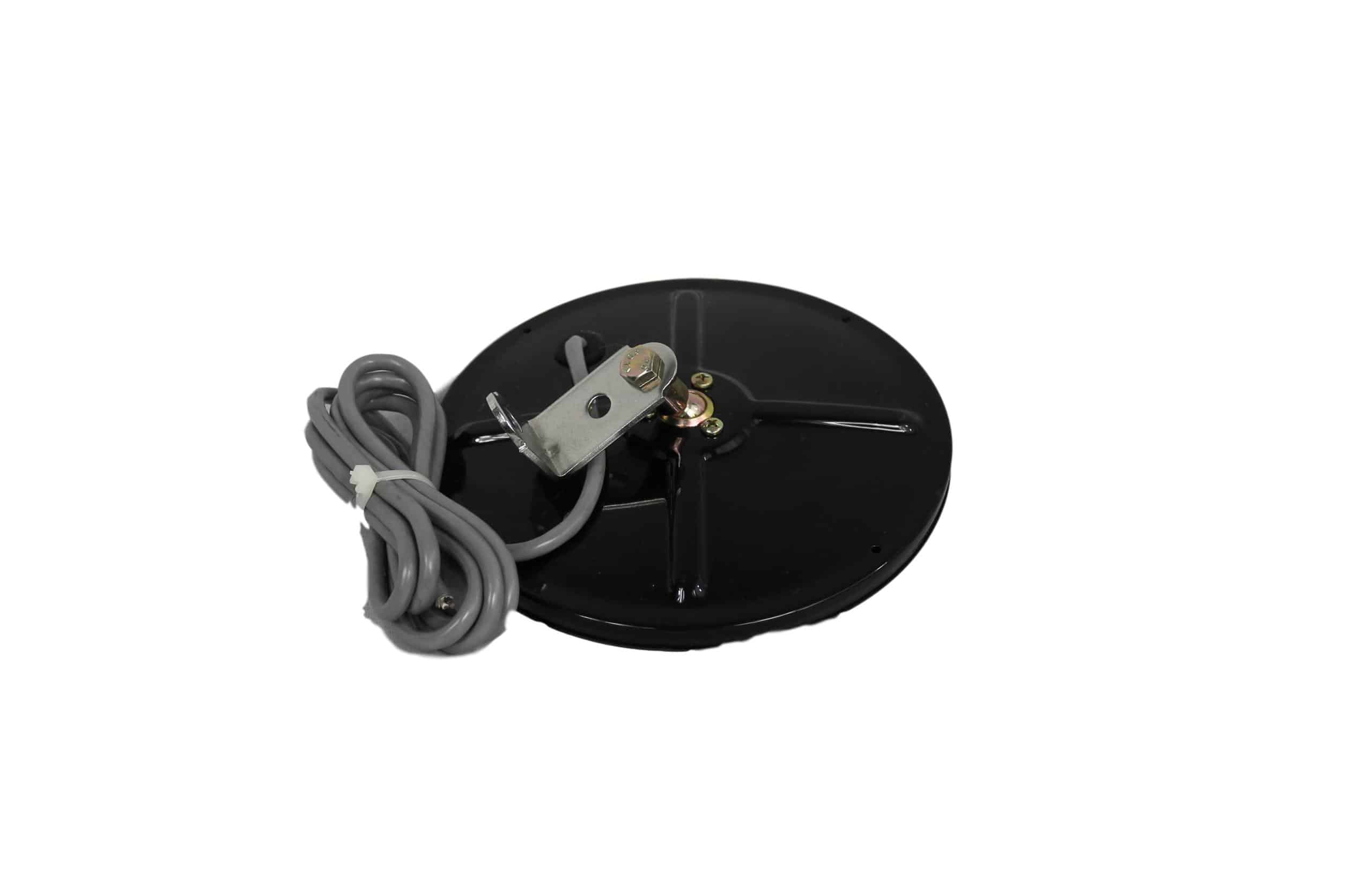 Alliance 7-1/2" Black Convex Heated Mirror | # ABP N74B 10713