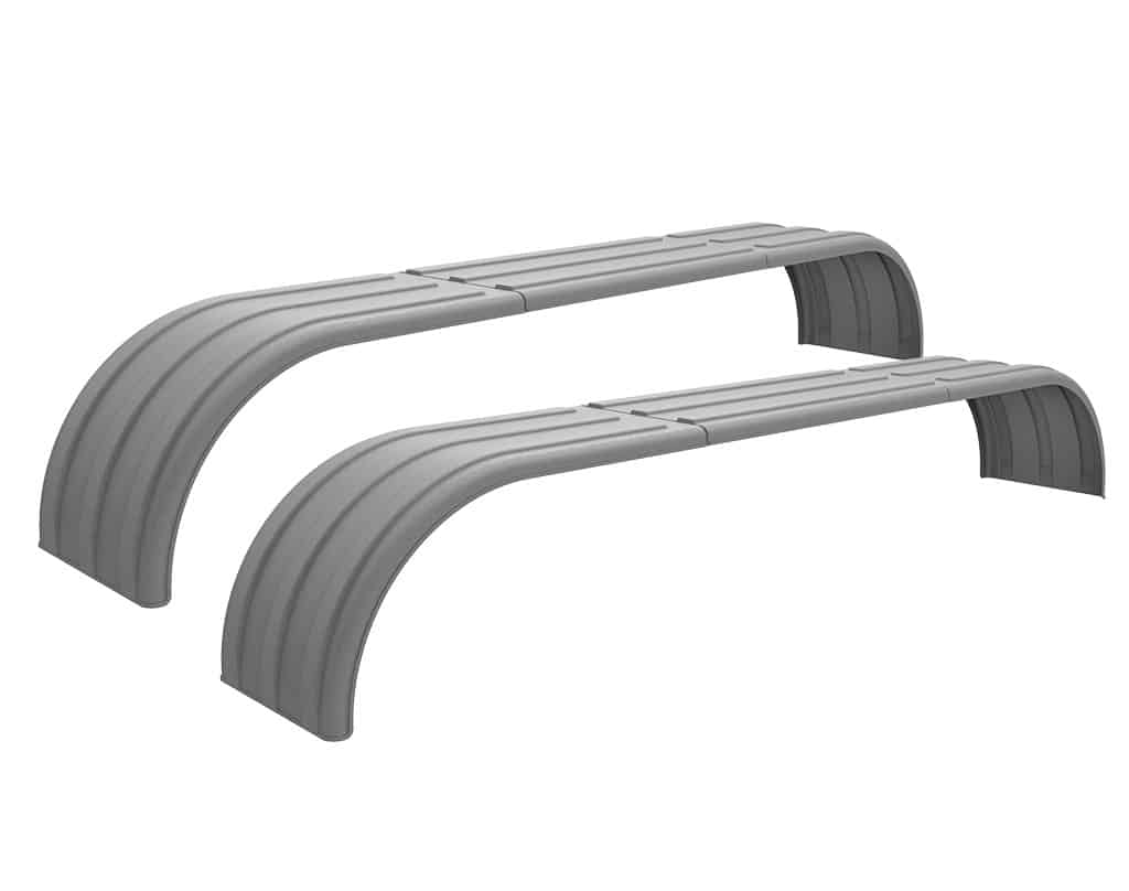Minimizer™ MIN TA910 Semi Truck Poly Tri-Axle Fenders Kit For 22.5″ Or 24.5" Wheels