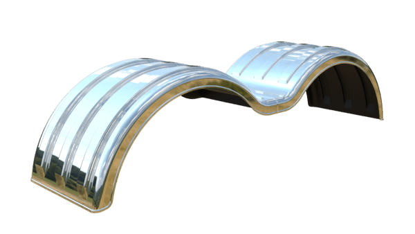 Minimizer™ 52" Tandem Axle Truck Fender Kit With 22.5" / 24.5" Dual Tires