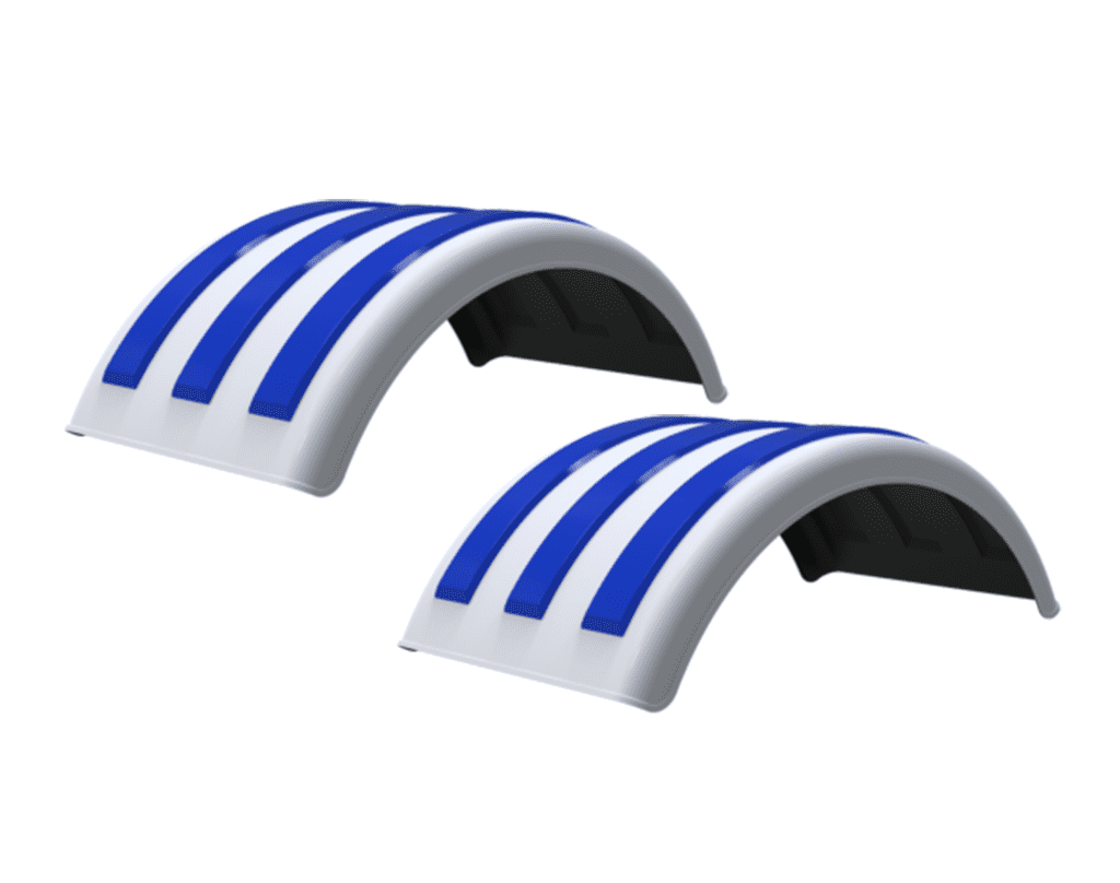 Minimizer™ MIN 150 Semi Truck Poly Fenders Kit For 22.5" / 24.5" Wheels | Single Axle