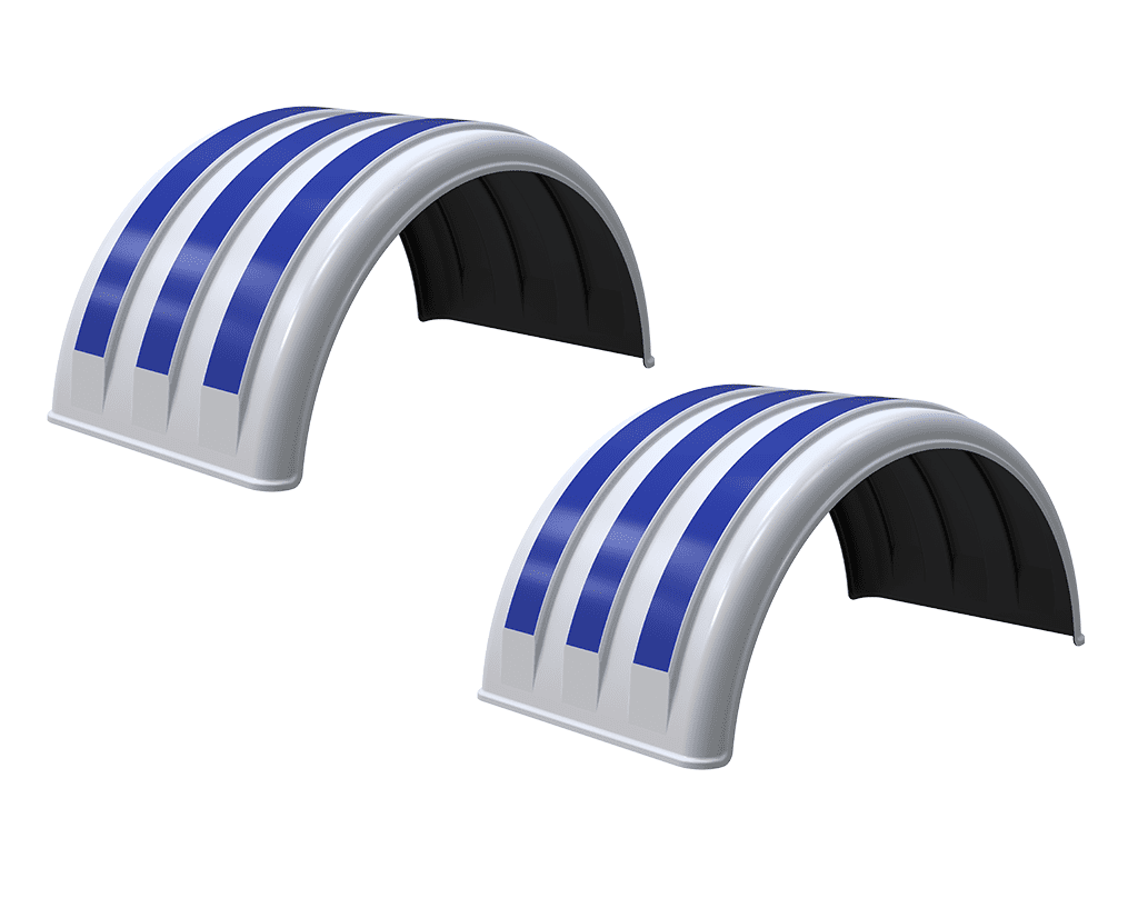 Minimizer™ MIN 1600 Semi Truck Fenders Kit For 16.5" Wheels | Single Axle