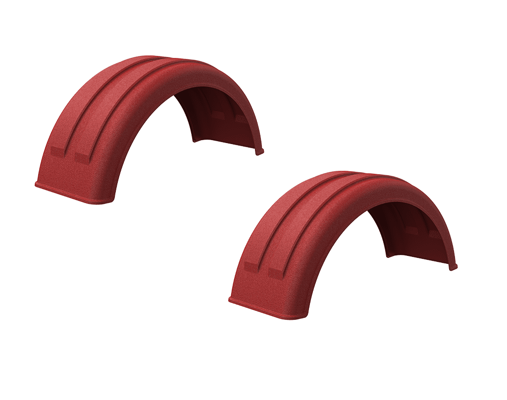 Minimizer™ MIN 161200 Semi Truck Poly Fenders Kit For Single Tire 16.5" / 22.5" | Single Wheel