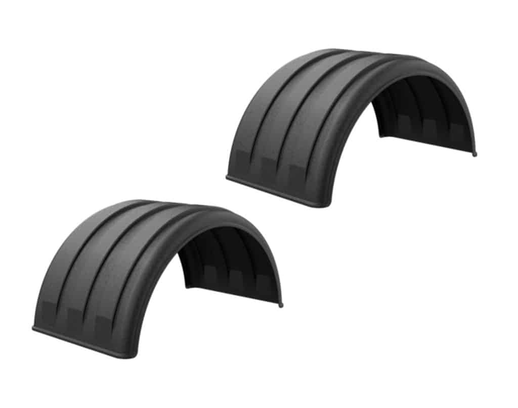 Minimizer™ MIN 1900 Semi Truck Poly Fenders Kit For 19.5" Wheels | Single Axle