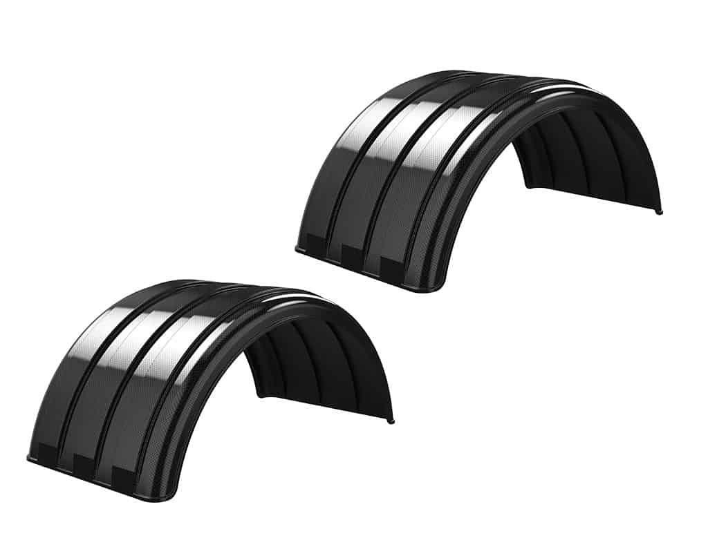 Minimizer™ MIN 1900 Semi Truck Poly Fenders Kit For 19.5" Wheels | Single Axle