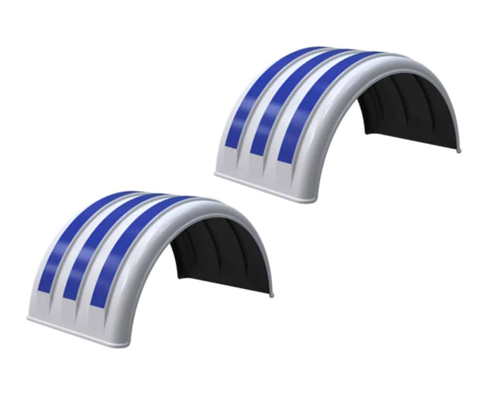 Minimizer™ MIN 1900 Semi Truck Poly Fenders Kit For 19.5" Wheels | Single Axle