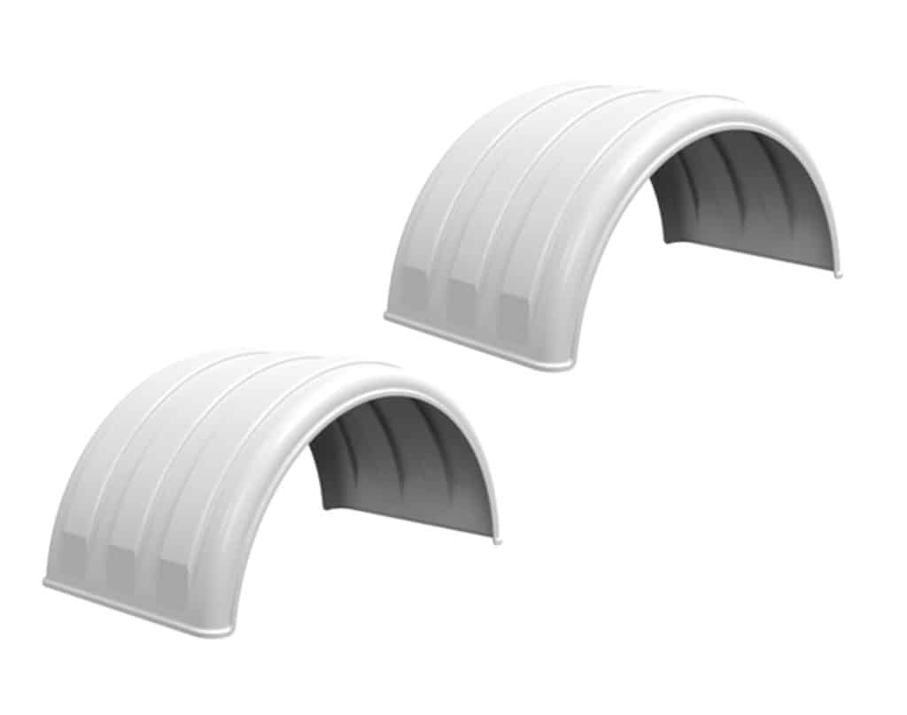 Minimizer™ MIN 1900 Semi Truck Poly Fenders Kit For 19.5" Wheels | Single Axle