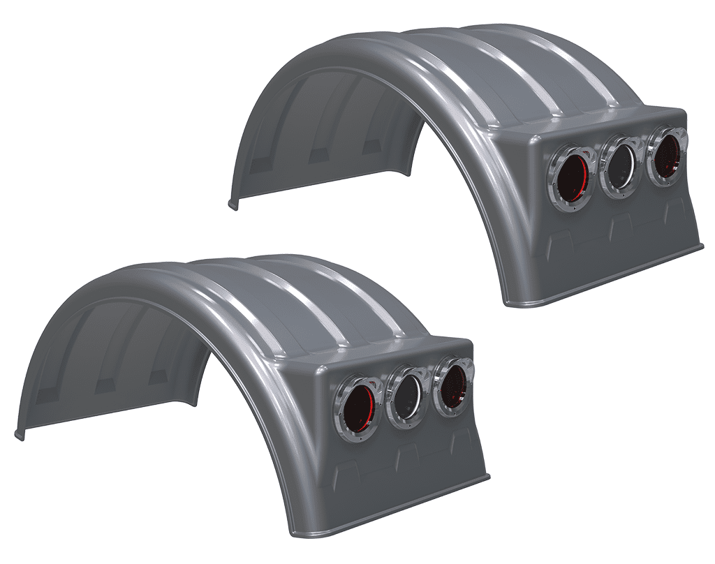 Minimizer™ MIN 2260 Semi Truck Poly Fender Kit | Multiple Axle