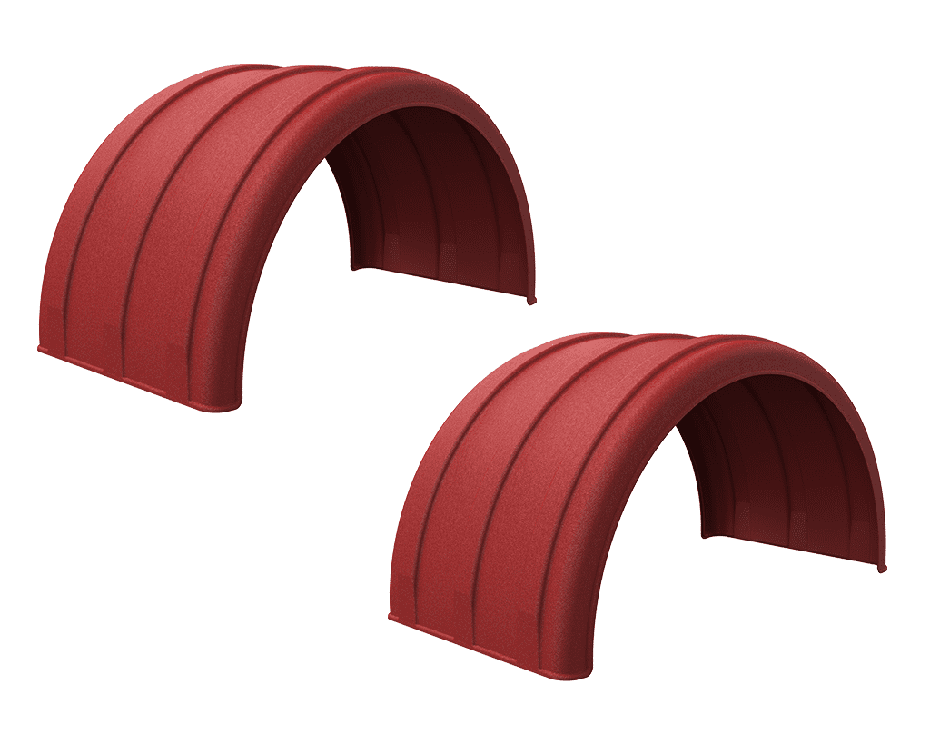 Minimizer™ MIN 2480 Semi Truck Poly Fenders Kit For 24.5" Wheels | Single Axle