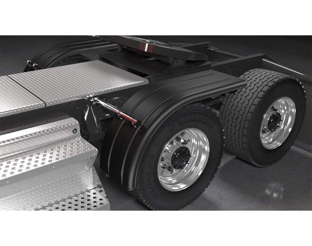 Minimizer MIN 9070 Semi Truck Half Fenders For 22.5" / 24.5" Wide-Base Tires