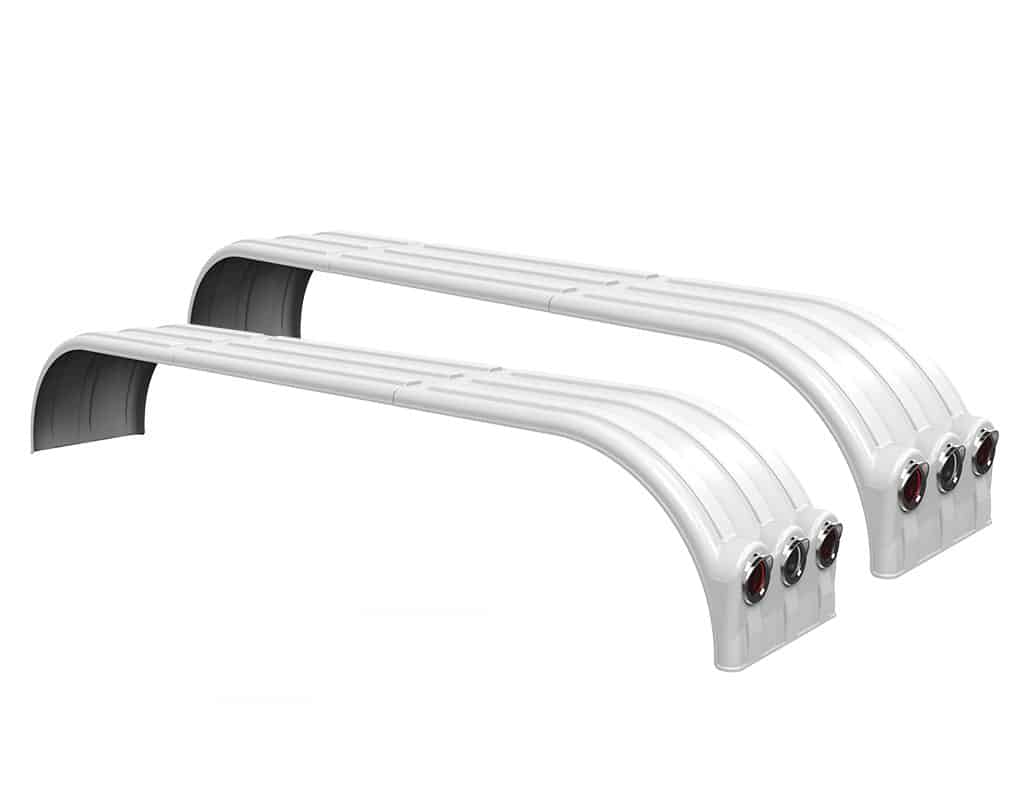 Minimizer™ MIN TA910 Semi Truck Poly Tri-Axle Fenders Kit For 22.5″ Or 24.5" Wheels