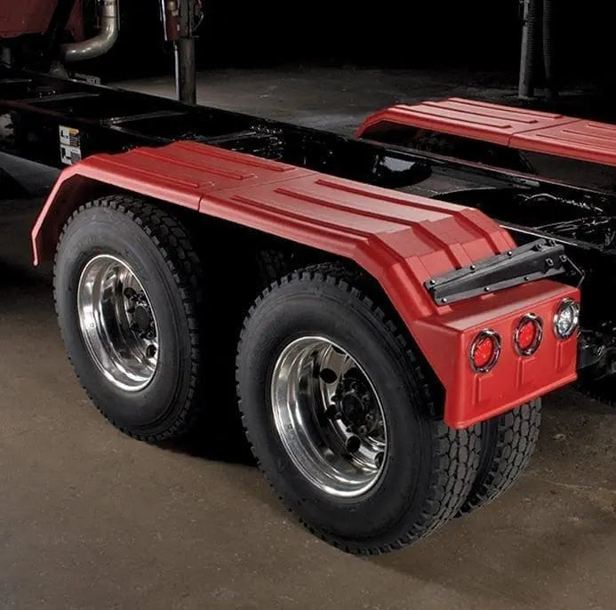 Minimizer MIN 1500/1554 Semi Truck Poly Fenders Kit for 22.5" / 24.5" Dual Tires