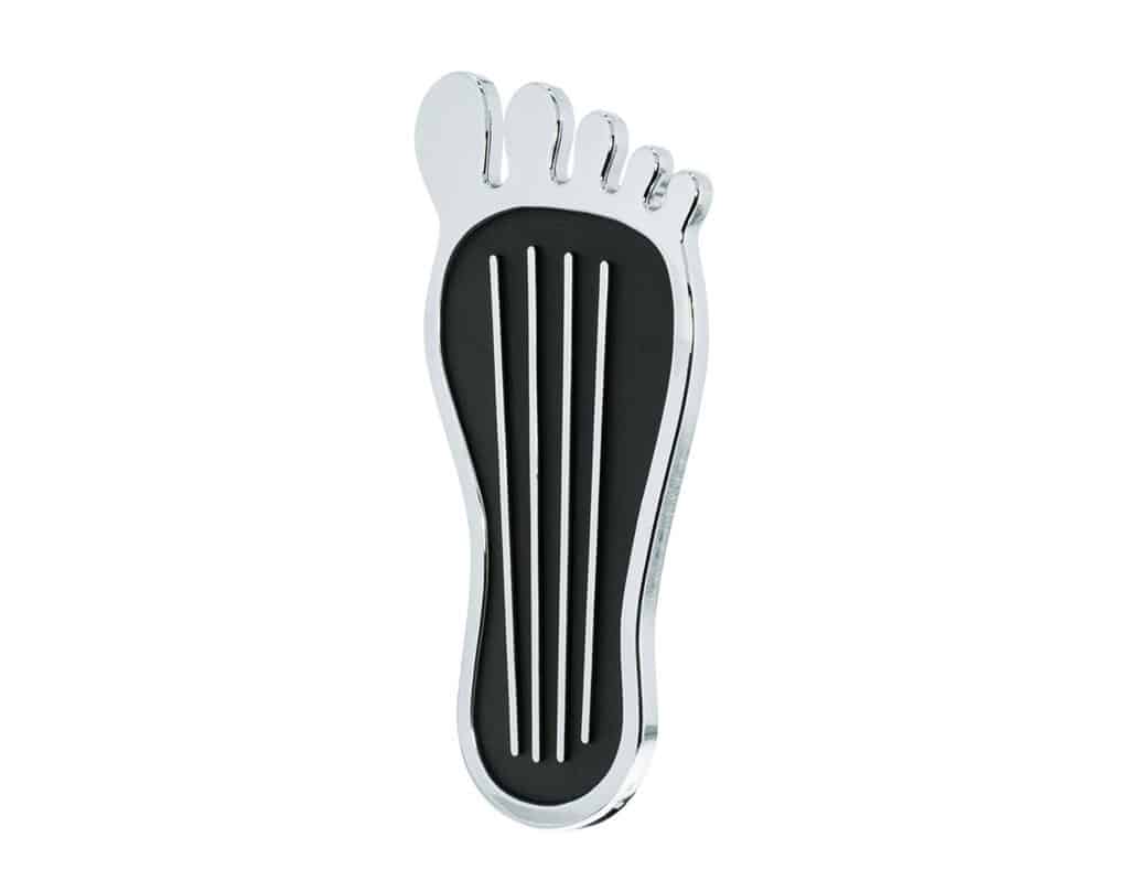 Chrome Barefoot Shape Gas Pedal Cover | # S1020