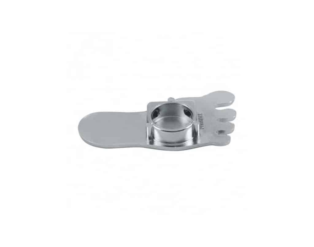Chrome Barefoot Shape Dimmer Switch Cover | # S1021