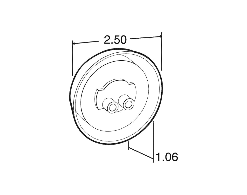 Truck-Lite LED Yellow Marker Clearance Light 10 Series | # 10286Y