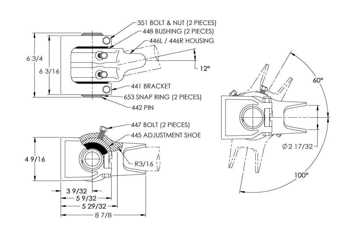 Premier Manufacturing 450 & 450A Hinge Assemblies