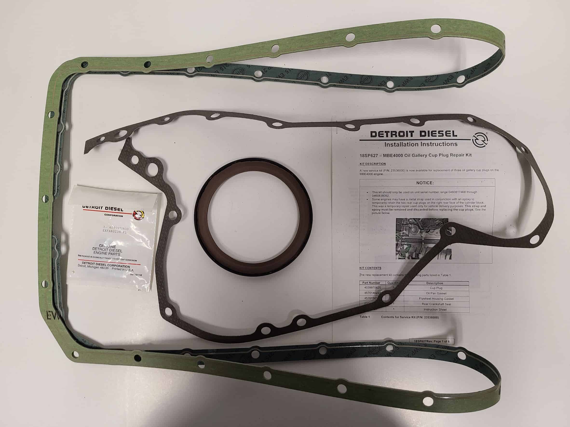 Detroit Diesel Plug/Seal Kit - New | # DDE 23536000